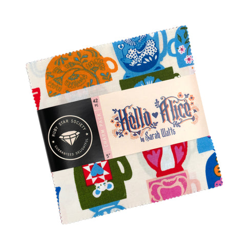 PREORDER Hello Alice Ruby Star Society - Charm Pack